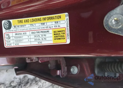 2015 Chevrolet Malibu 1Lt из США, поврежденный, VIN 1G11C5SLXFF156514